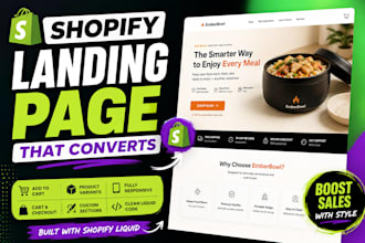 build a custom shopify landing page with liquid