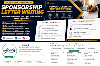 write sponsorship proposal letter, sponsor request letter