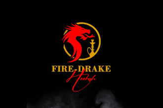 do minimalist bar, drinks, hookah, club and nightclub logo design