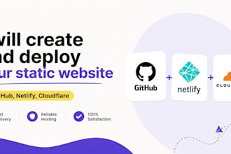 create and deploy your static website in github, netlify, cloudflare