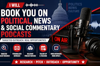 book you on political, news and social commentary podcast