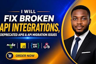 fix broken API integrations, deprecated apis and API migration issues