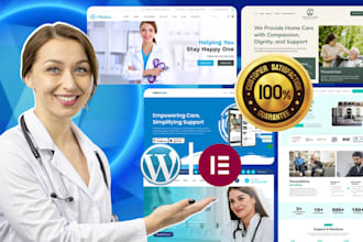 design healthcare and medical website by wordpress elementor