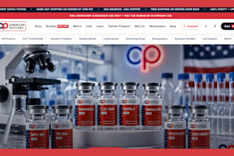build a peptide research website, peptide store, sarms woocommerce peptide site