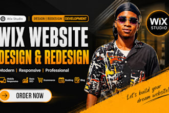 design wix website and redesign a business wix website
