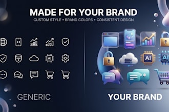 create custom 3d icons for websites apps and saas