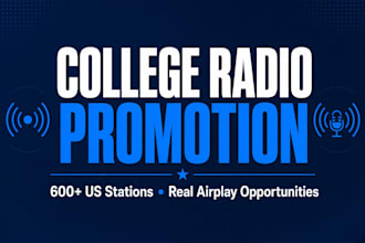 promote your song to college radio stations in the US and canada