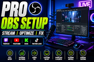 setup and optimize obs studio for professional live streaming