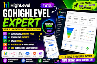 gohighlevel landing page gohighlevel website expert go high level expert n8n