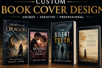 create a stunning custom book cover design for your book