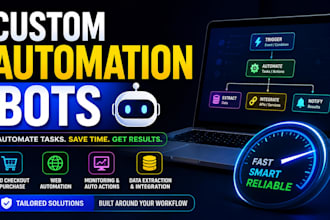 build custom auto checkout, auto purchase, shopping and web automation bots