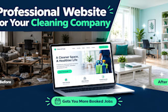 create a professional website for your cleaning company