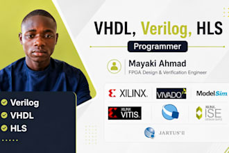 do vhdl, verilog, and hls fpga project and simulation or sv on vivado and xilinx