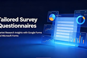do custom market research surveys using google forms or microsoft forms
