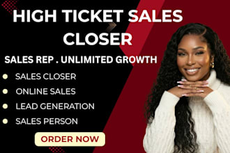 be your sales closer online sales agent sales representative sales leads