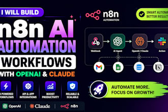 build n8n ai automation workflows with openai and claude