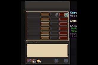 paint you an awesome gui menu for minecraft