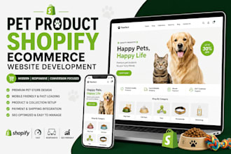 pet product shopify ecommerce website development