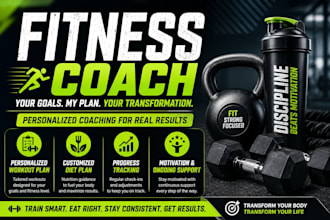 be your personal trainer and fitness coach with workout plan