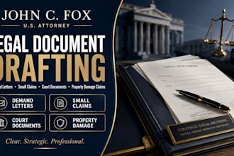 draft small claims complaint, response or court document