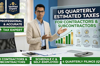 calculate US quarterly estimated taxes for contractors and subcontractors