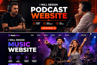 music artist podcast dj bandzoogle band studio producer, vending machine website