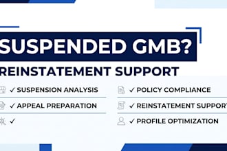 reinstate suspended google business profile, fix gmb profile, fix suspended gmb