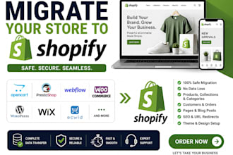 migrate opencrat prestashop webflow woocommerce wordpress wix ecwid to shopify