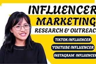 find best tiktok and instagram outreach lead reserach for influencer marketing