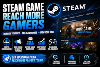 help your steam game reach targeted gamers and gaming communities