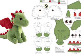 make plushie sewing pattern maker for plush toy clothing stuffed animal toy
