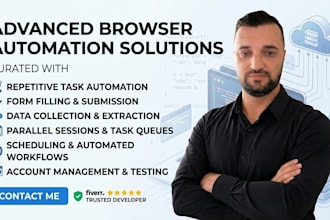 build custom browser automation and automated web systems