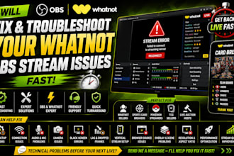 fix and troubleshoot your whatnot obs stream issues fast