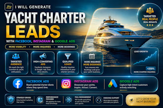 yacht charter leads yacht charter marketing leads luxury yatch rental facebok ad