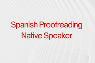 write, rewrite, and proofread your spanish content