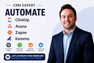 automate clickup asana zapier kommo crm