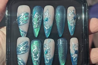 create custom handmade press on nails