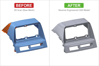 reverse engineer your 3d scan into a parametric cad model