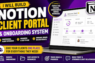 build a notion client portal and onboarding system