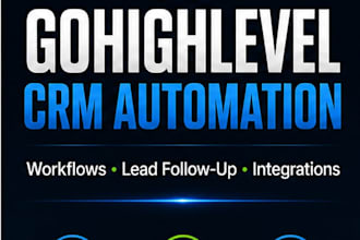 build gohighlevel CRM workflows and automated lead follow up