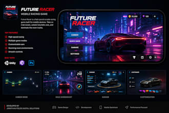 develop a 2d or 3d game for PC mobile or web