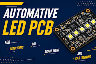 design automative led pcb for headlights drl brake light and car lighting