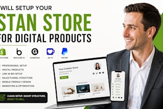 setup your stan store for digital products beacons ai gumroad
