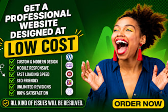 recreate your wordpress business or an agency  website