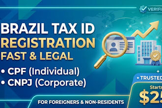 register official brazil cpf and cnpj for foreign investors and buyers