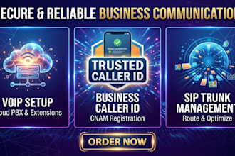 set up voip, configure business caller id, and manage sip trunks