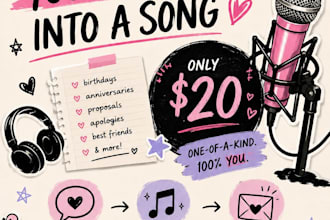 write and sing a song for you
