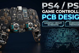 design ps4 ps5 game controller pcb gamepad circuit schematic firmware