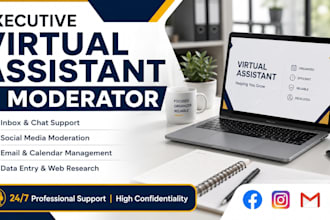 be your executive virtual assistant and moderator