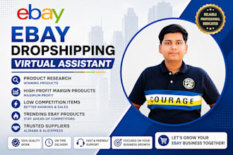 do ebay dropshipping, product research and listing